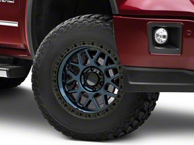 KMC GRS Midnight Blue with Gloss Black Lip 6-Lug Wheel; 17x8.5; 0mm Offset (14-18 Sierra 1500)