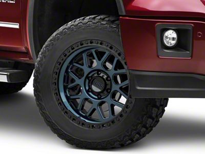 KMC GRS Midnight Blue with Gloss Black Lip 6-Lug Wheel; 20x9; 0mm Offset (14-18 Sierra 1500)