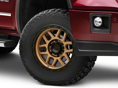 KMC Mesa Matte Bronze with Black Lip 6-Lug Wheel; 17x9; -12mm Offset (14-18 Sierra 1500)