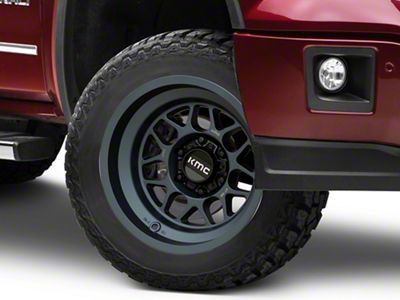 KMC Terra Metallic Blue 6-Lug Wheel; 20x9; -12mm Offset (14-18 Sierra 1500)