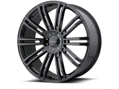 KMC D2 Gloss Black 6-Lug Wheel; 20x8.5; 10mm Offset (14-18 Silverado 1500)