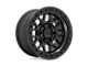KMC GRS Satin Black 6-Lug Wheel; 17x8.5; 0mm Offset (14-18 Silverado 1500)