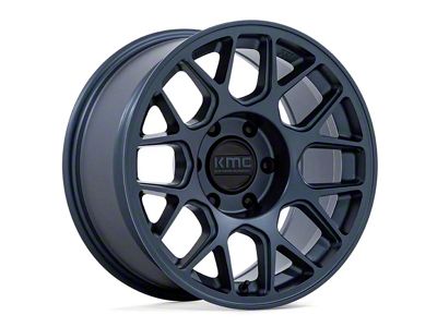 KMC Hatchet Metallic Blue 6-Lug Wheel; 17x8.5; 25mm Offset (14-18 Silverado 1500)