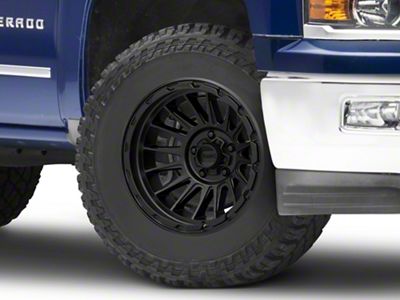 KMC Impact Satin Black 6-Lug Wheel; 18x9; 0mm Offset (14-18 Silverado 1500)