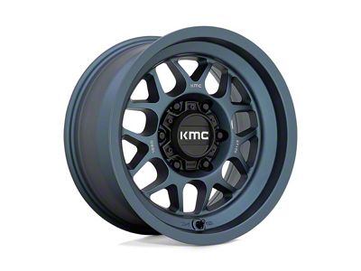 KMC Terra Metallic Blue 6-Lug Wheel; 20x9; -12mm Offset (14-18 Silverado 1500)