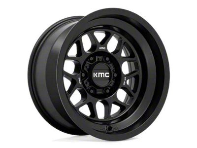 KMC Terra Satin Black 6-Lug Wheel; 20x9; -12mm Offset (14-18 Silverado 1500)