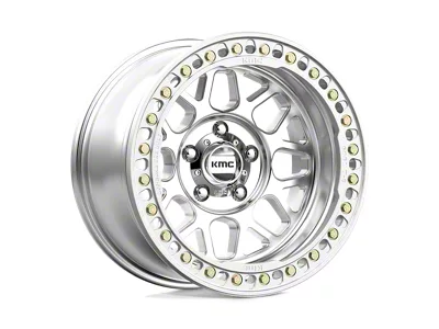 KMC Grenade Crawl Beadlock Machined 6-Lug Wheel; 17x8.5; 0mm Offset (15-20 F-150)