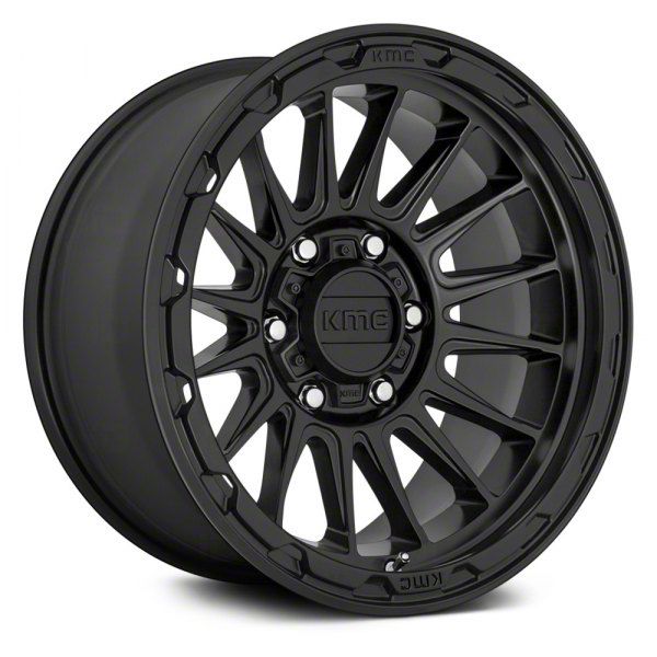 KMC Impact Satin Black 6-Lug Wheel; 18×9; 18mm Offset (15-20 F-150)