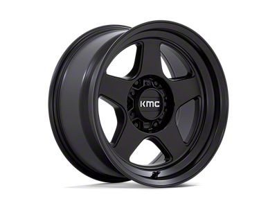 KMC Lobo Matte Black 6-Lug Wheel; 17x8.5; 18mm Offset (15-20 F-150)