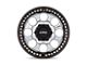 KMC Riot Beadlock Machined Face Satin Black Windows with Satin Black Ring 6-Lug Wheel; 17x8.5; 0mm Offset (15-20 F-150)