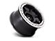 KMC Riot Beadlock Satin Black with Machined Ring 6-Lug Wheel; 17x8.5; 0mm Offset (15-20 F-150)