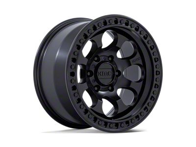 KMC Riot SBL Satin Black 6-Lug Wheel; 17x8.5; 10mm Offset (15-20 F-150)