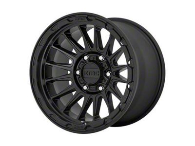 KMC Impact Satin Black 8-Lug Wheel; 17x8.5; 0mm Offset (15-19 Sierra 3500 HD SRW)