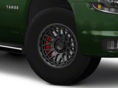KMC Technic Satin Black 6-Lug Wheel; 17x8.5; 18mm Offset (15-20 Tahoe)