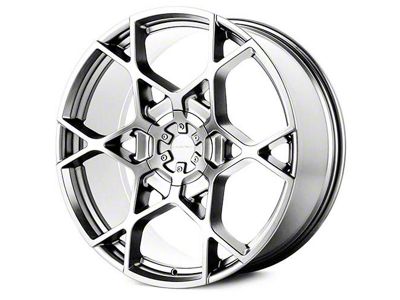 KMC Crosshair Chrome 6-Lug Wheel; 24x9.5; 35mm Offset (15-20 Yukon)