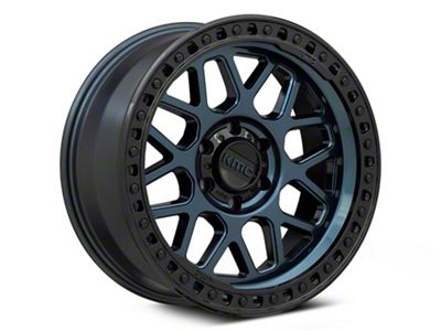 KMC GRS Midnight Blue with Gloss Black Lip 6-Lug Wheel; 18x9; 18mm Offset (15-20 Yukon)