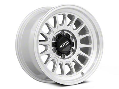 KMC Impact Ol Silver Machined 6-Lug Wheel; 17x8.5; 0mm Offset (15-20 Yukon)