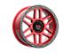 KMC Mesa Candy Red with Black Lip 6-Lug Wheel; 17x9; -12mm Offset (15-20 Yukon)