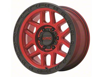 KMC Mesa Candy Red with Black Lip 6-Lug Wheel; 20x9; 18mm Offset (15-20 Yukon)