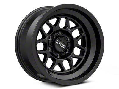 KMC Terra Satin Black 6-Lug Wheel; 17x9; -38mm Offset (15-20 Yukon)