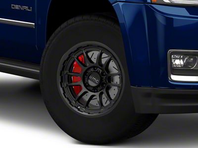 KMC Wrath Satin Black 6-Lug Wheel; 17x8.5; 0mm Offset (15-20 Yukon)