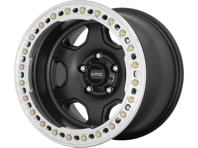 KMC HEX Satin Black 6-Lug Wheel; 20x10; -48mm Offset (99-06 Silverado 1500)