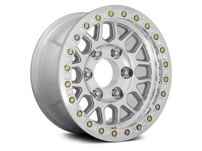 KMC Grenade Desert Beadlock Machined 8-Lug Wheel; 20x9; -12mm Offset (2023 F-250 Super Duty)