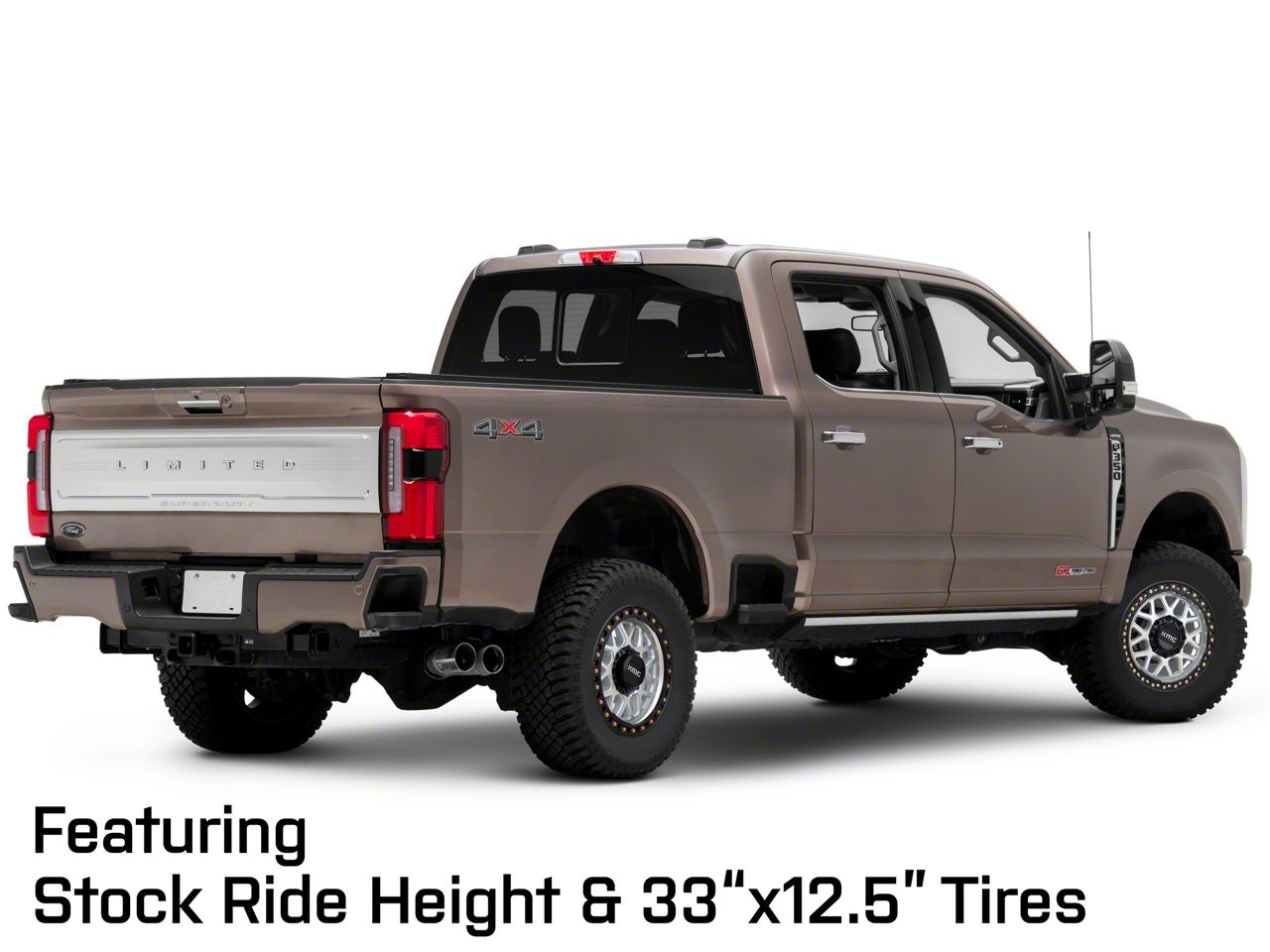 KMC F-250 Super Duty GRS Machined with Satin Black Lip 8-Lug