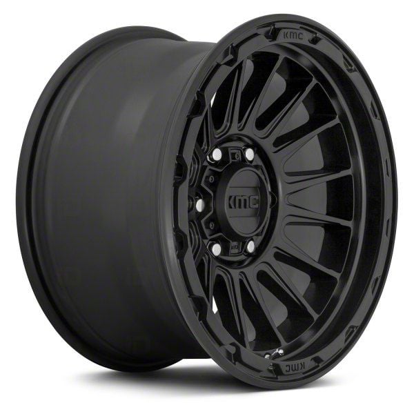 KMC F-250 Super Duty Impact Satin Black 8-Lug Wheel; 17x8.5; 0mm