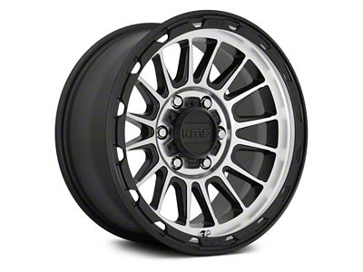 KMC Impact Satin Black Machined 8-Lug Wheel; 17x8.5; 0mm Offset (23-25 F-250 Super Duty)