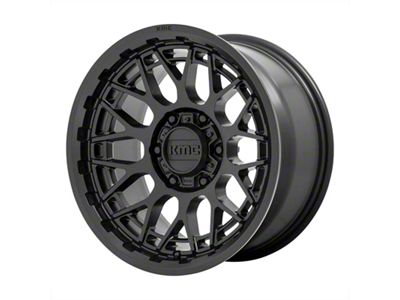 KMC Technic Satin Black 8-Lug Wheel; 20x9; 0mm Offset (23-25 F-250 Super Duty)