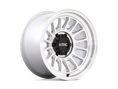 KMC Impact Ol Silver Machined 6-Lug Wheel; 17x9; -12mm Offset (24-25 Ranger)