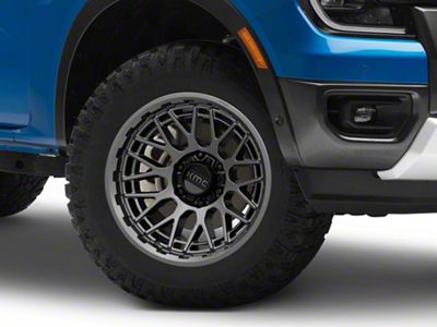 KMC Technic Anthracite 6-Lug Wheel; 18x9; 0mm Offset (24-26 Ranger)