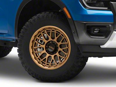 KMC Technic Matte Bronze 6-Lug Wheel; 17x8.5; 18mm Offset (24-26 Ranger)