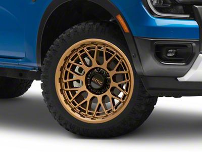 KMC Technic Matte Bronze 6-Lug Wheel; 20x9; 18mm Offset (24-26 Ranger)