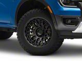 KMC Technic Satin Black 6-Lug Wheel; 18x9; 0mm Offset (24-26 Ranger)