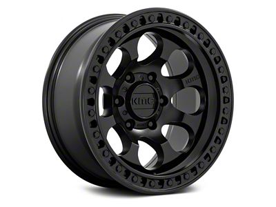 KMC Riot SBL Satin Black 6-Lug Wheel; 18x9; 18mm Offset (91-96 Dakota)