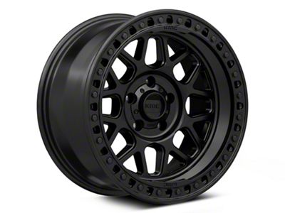 KMC GRS Satin Black 5-Lug Wheel; 17x9; 18mm Offset (94-01 RAM 1500)