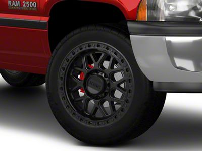 KMC GRS Satin Black 8-Lug Wheel; 20x9; 0mm Offset (94-02 RAM 2500)