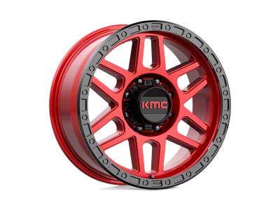 KMC Mesa Candy Red with Black Lip 8-Lug Wheel; 20x9; 0mm Offset (99-07 F-350 Super Duty SRW)