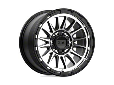 KMC Impact Satin Black Machined 6-Lug Wheel; 17x9; 18mm Offset (99-06 Sierra 1500)