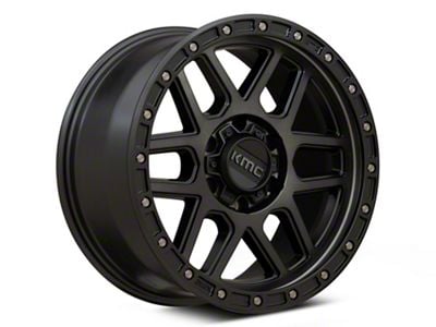 KMC Mesa Satin Black with Gray Tint 6-Lug Wheel; 17x8.5; 0mm Offset (99-06 Sierra 1500)