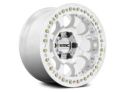 KMC Riot Beadlock Machined 6-Lug Wheel; 17x9; -12mm Offset (99-06 Sierra 1500)