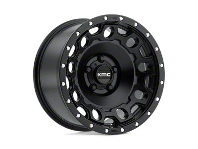 KMC Holeshot Satin Black 6-Lug Wheel; 17x9; -12mm Offset (99-06 Silverado 1500)
