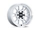 KMC Range Gloss Silver with Machined Face 6-Lug Wheel; 17x8.5; -10mm Offset (99-06 Silverado 1500)