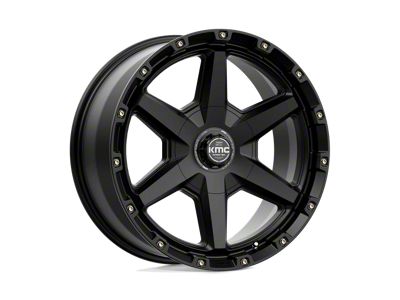 KMC Tempo Satin Black 6-Lug Wheel; 20x9; 18mm Offset (99-06 Silverado 1500)