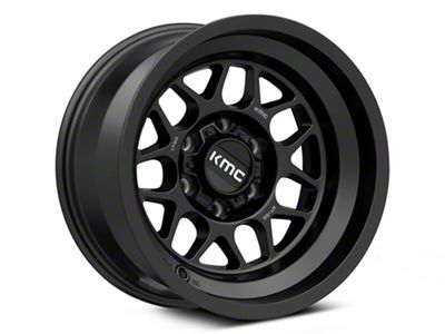 KMC Terra Satin Black 6-Lug Wheel; 17x8.5; 0mm Offset (99-06 Silverado 1500)