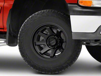 KMC Trail Satin Black 6-Lug Wheel; 17x8.5; 0mm Offset (99-06 Silverado 1500)