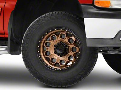 KMC Trek Matte Bronze with Black Lip 6-Lug Wheel; 17x8; 20mm Offset (99-06 Silverado 1500)