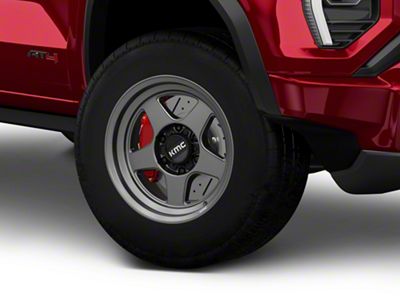 KMC Lobo Matte Anthracite 6-Lug Wheel; 17x9; -38mm Offset (23-25 Canyon)